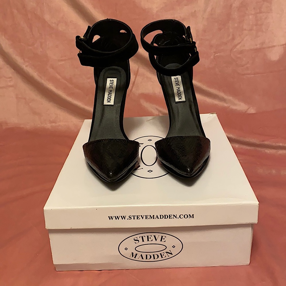 Steve Madden Najii Women Shoes Sz 6.5 M Pumps Black